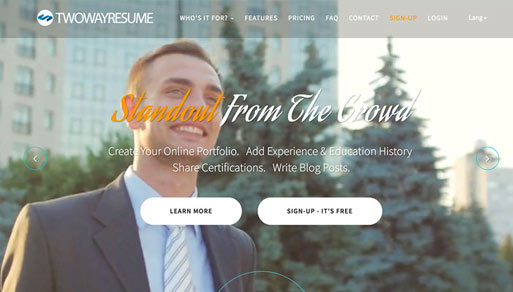 Two Way Resume – Personal Resume Website Featured Image